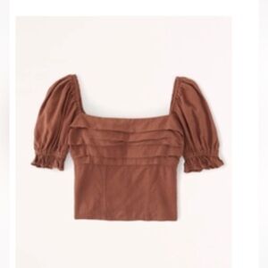 Abercrombie and Fitch Pleated Squareneck top